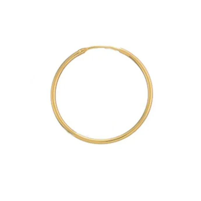32 mm 1/2 par øreringe i 14 karat guld