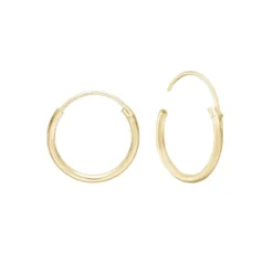 12 mm Aagaard creoler i 8 karat guld
