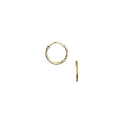 14 mm Aagaard creoler i 14 karat guld