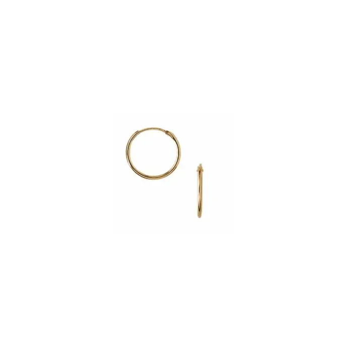16 mm aagaard creoler i 8 karat guld