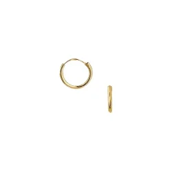 10 mm Aagaard creoler i 14 karat guld