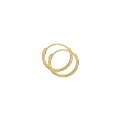 13 mm BNH creoler i 8 karat guld