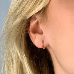 13 mm BNH creoler i 8 karat guld