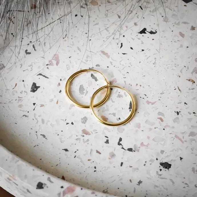 20 mm BNH creoler i 14 karat guld