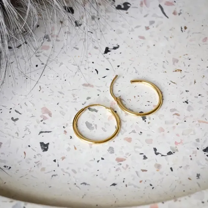 20 mm BNH creoler i 14 karat guld