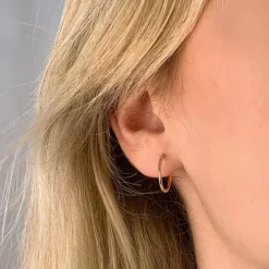 17,5 mm BNH creoler i 14 karat guld