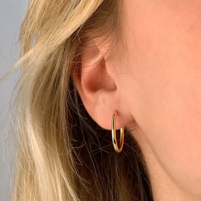 20 mm BNH creoler i 14 karat guld