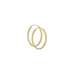 28 mm BNH creoler i 14 karat guld