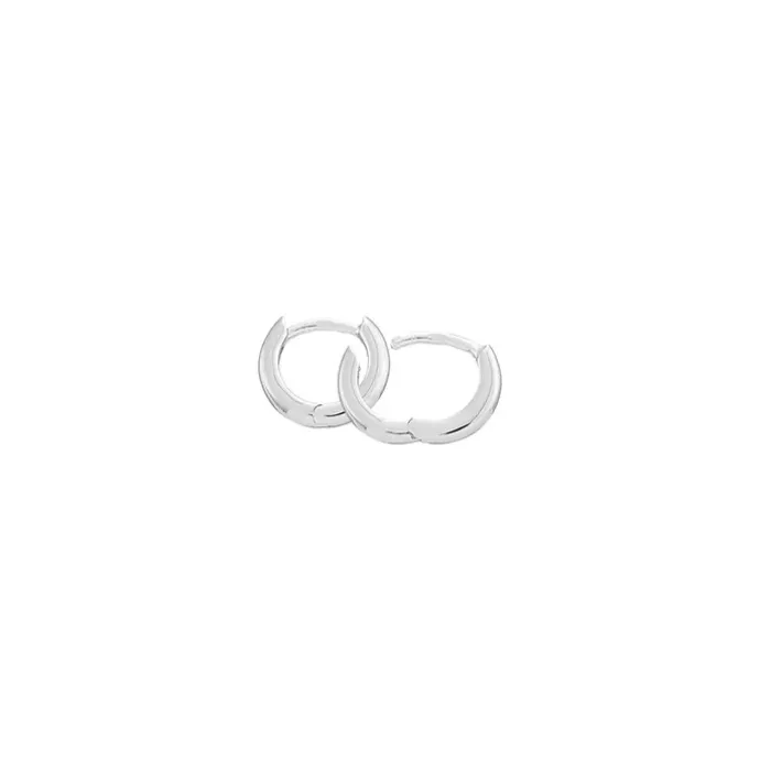 10,5 mm BNH creoler i 14 karat hvidguld