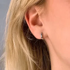 10,5 mm BNH creoler i 14 karat hvidguld