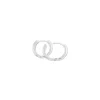12,5 mm BNH creoler i 14 karat hvidguld