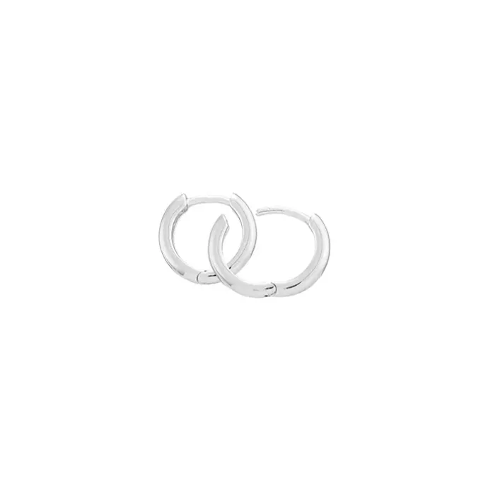 12,5 mm BNH creoler i 14 karat hvidguld