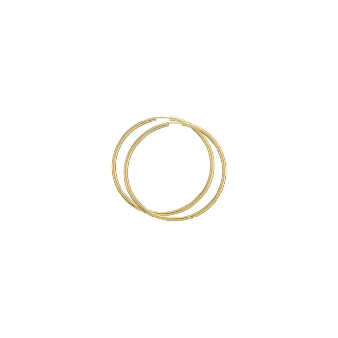 60 mm BNH creoler i 14 karat guld