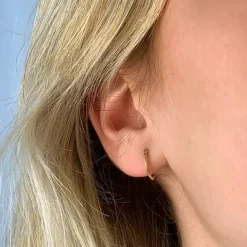 15 mm BNH creoler i 14 karat guld