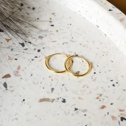 15 mm BNH creoler i 14 karat guld