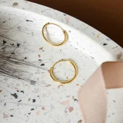 15 mm BNH creoler i 14 karat guld