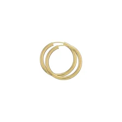 30 mm BNH creoler i forgyldt sølv