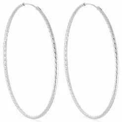 60 mm BNH creoler i sølv