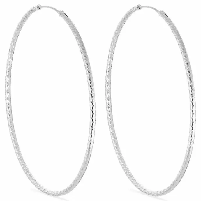 60 mm BNH creoler i sølv