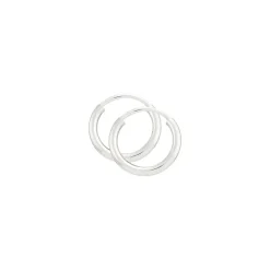 13 mm BNH creoler i sølv