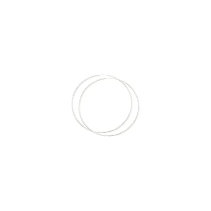 60 mm BNH creoler i sølv
