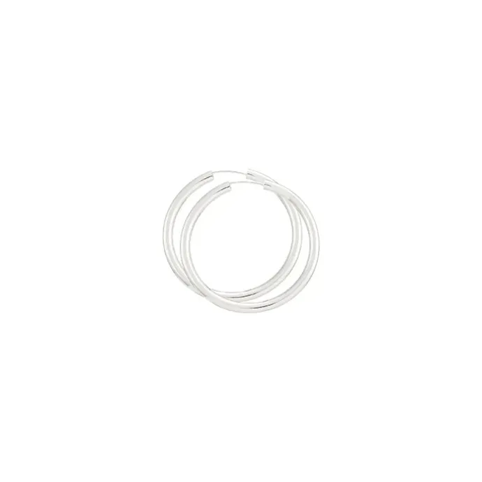 40 mm BNH creoler i sølv