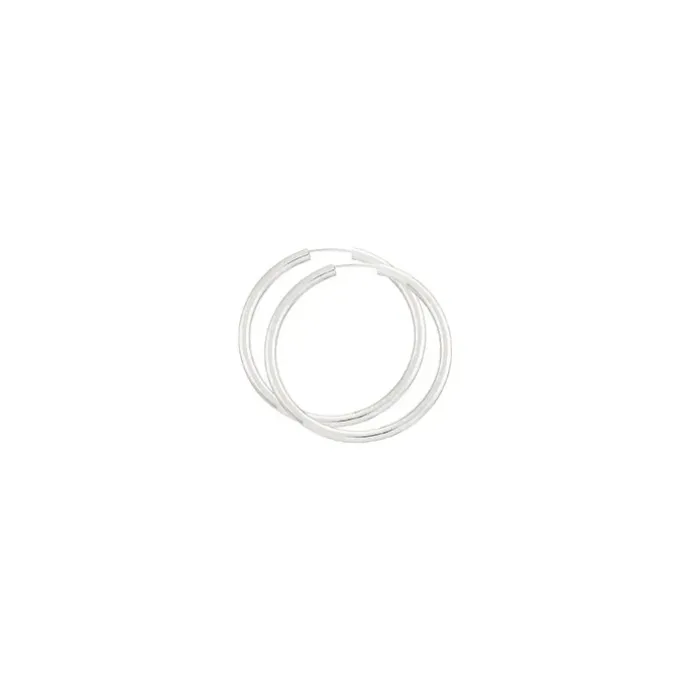 40 mm BNH creoler i sølv