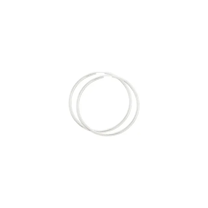 60 mm BNH creoler i sølv