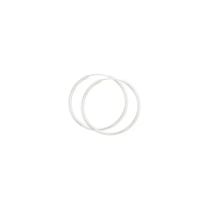 32 mm BNH creoler i sølv