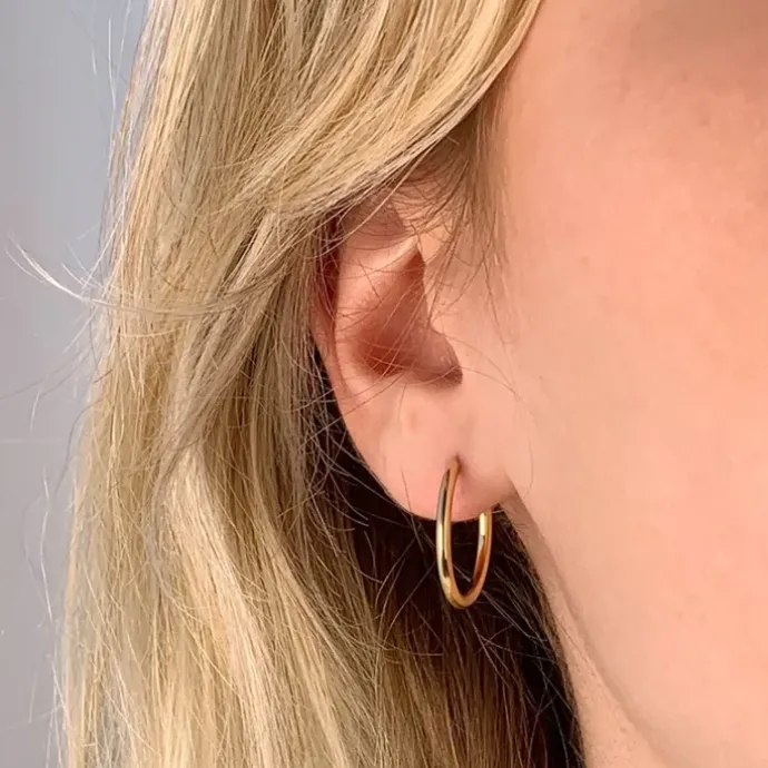 20 mm BNH Creoler øreringe i 8 karat guld