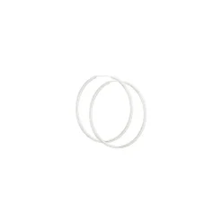 50 mm BNH ovale creoler i sølv