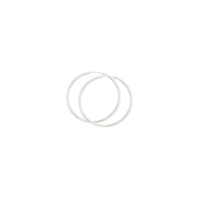40 mm BNH sølv creoler i sølv