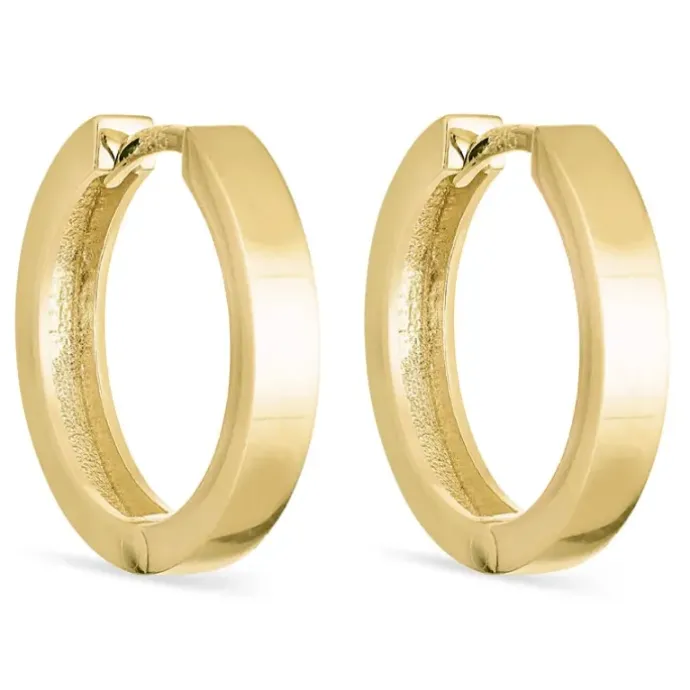 16 mm creoler i 14 karat guld