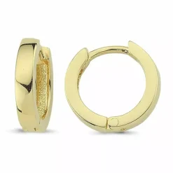 14 mm creoler i 8 karat guld