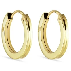11 mm creoler i 8 karat guld