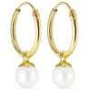 12 mm creoler i 9 karat guld