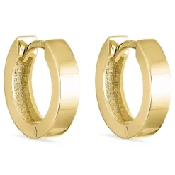 12 mm creoler i 14 karat guld