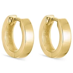 12 mm creoler i 8 karat guld