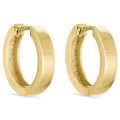 14 mm creoler i 14 karat guld