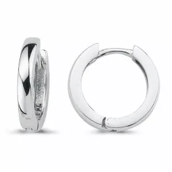 13 mm creoler i sølv