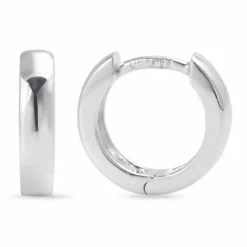 14 mm creoler i sølv
