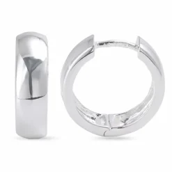 17,2 mm creoler i sølv