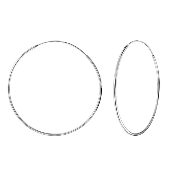45 mm creoler i sølv