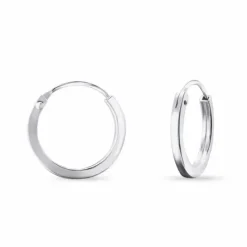 14 mm creoler i sølv