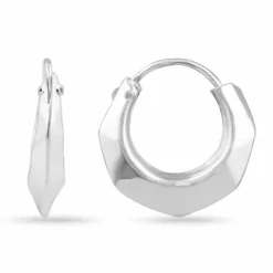 17,2 mm Creoler øreringe i sølv