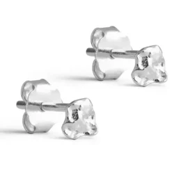 4 mm Enamel Rio Mini ørestikker i sølv