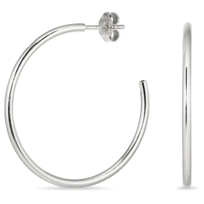 33 mm halvcreoler i sølv