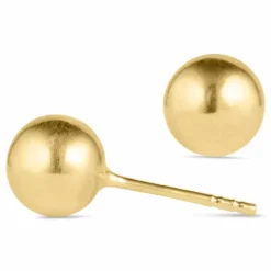 6 mm kugle øreringe i 9 karat guld