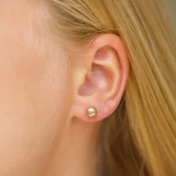 6 mm kugle øreringe i 9 karat guld