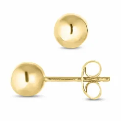 5 mm kugle ørestikker i 14 karat guld